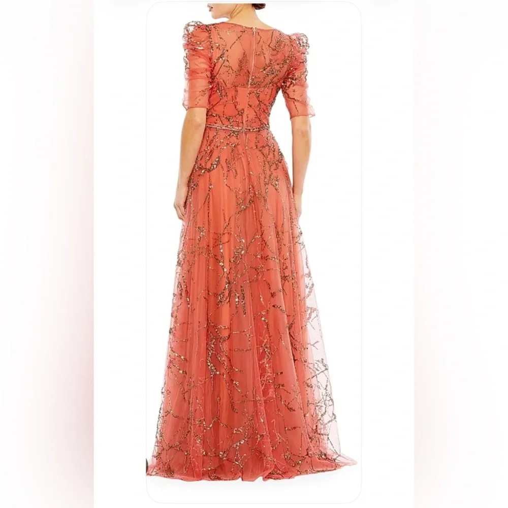 Mac Duggal stunning coral